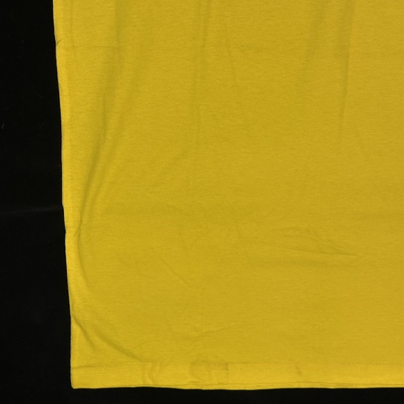 Adidas Yellow T-Shirt with Black Logo Mens XL - Picture 5 of 5